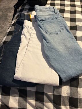 Three pairs of jeans size 10/12